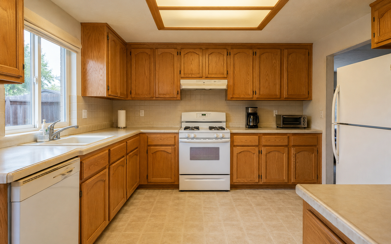 Kitchen remodeling before remodeling concept